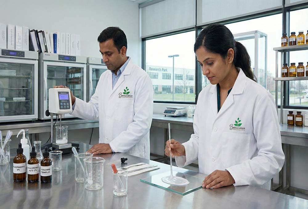 Role of R&D in private label skincare